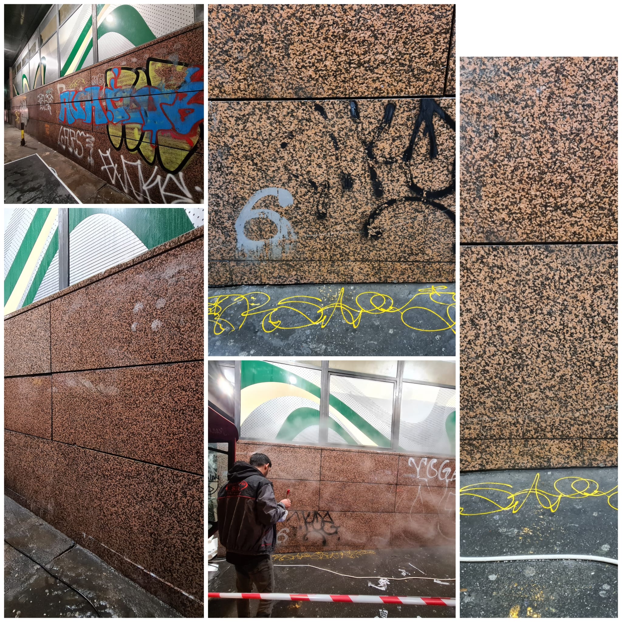 Pranje grafita visokim pritiskom